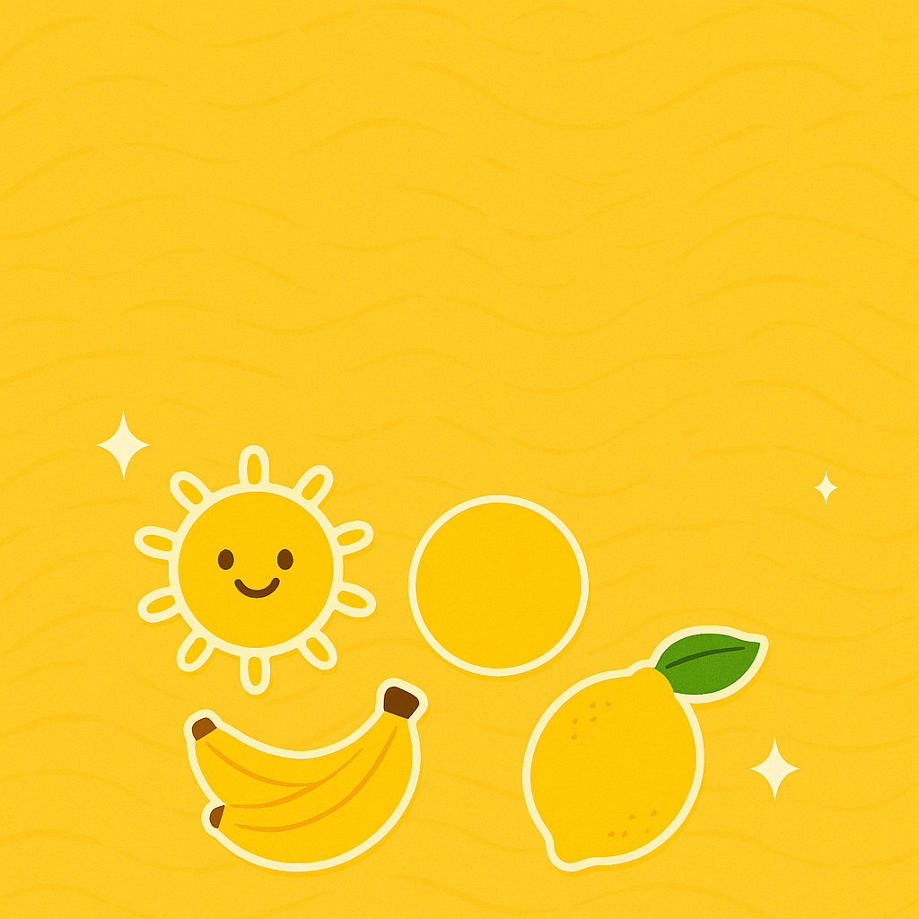 🟡 🎨 اللون الأصفر